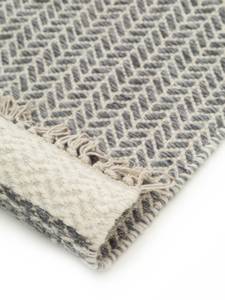 Tapis de couloir en laine Kim Gris - Fibres naturelles - 70 x 1 x 200 cm