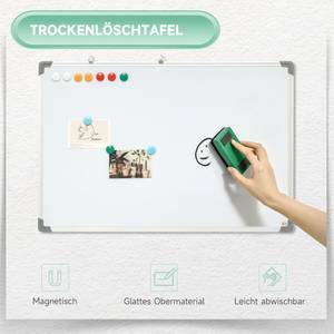 Whiteboard 911-016V01WT Weiß - Metall - 60 x 2 x 90 cm