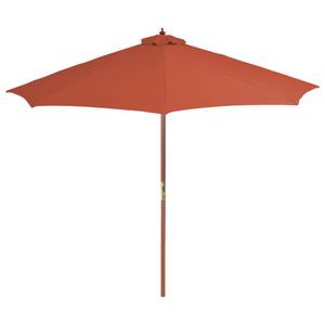 Sonnenschirm mit Holz-Mast Orange