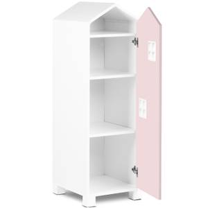 Kinderkleiderschrank MIRUM Pink - Rosé - Weiß