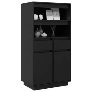 Highboard DE2398 Schwarz - Massivholz - 40 x 117 x 60 cm