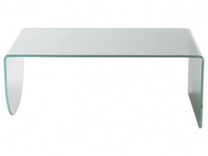 Table basse KINAMI Vert - Verre - 55 x 40 x 100 cm