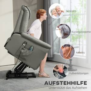 Fernsehsessel Aufstehhilfe 700-120V91LG Hellgrau