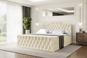 Boxspringbett VILA-1-Z Ecru - Breite: 200 cm - H4