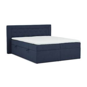 Boxspringbett Allure Pocket und Visco Blau - Breite: 140 cm