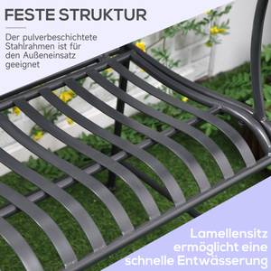 Gartenstuhl 84B-820 Grau - Metall - 54 x 96 x 116 cm