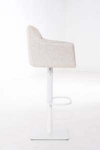 Tabouret de bar Damaso Beige - Blanc