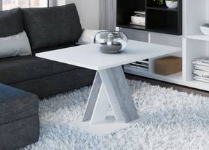 Couchtisch BRONX MINI Beton Dekor - Weiß