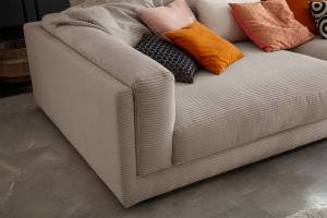 Big Sofa RAINA Taupe - Textil