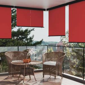 Balkon-Seitenmarkise 3012299-2 Rot - Metall - Textil - 165 x 1 x 250 cm