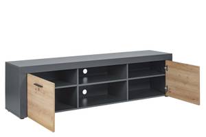 TV Tisch Corbeto Grau - Holz teilmassiv - 180 x 60 x 42 cm