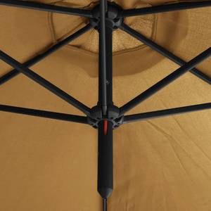 Sonnenschirm Grau - Metall - Textil - 600 x 260 x 600 cm