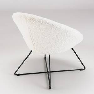 Sessel aus weißem  gekreuzten Weiß - Textil - 62 x 71 x 72 cm