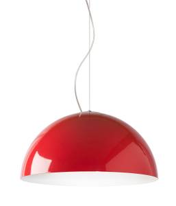 Suspension Cassis Rouge - Blanc - Abat-jour diamètre : 60 cm