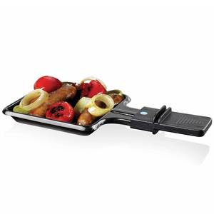 Stein Raclette Grill Schwarz - Stein - 23 x 13 x 55 cm