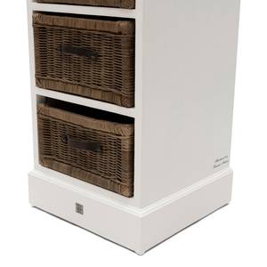 Armoire Rangez en Plus Blanc - Bois massif - 41 x 135 x 40 cm