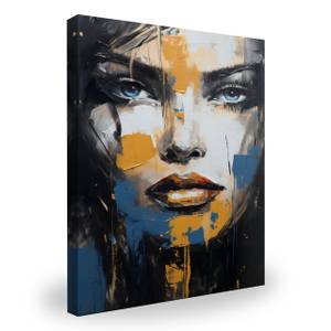 Tableau Portrait De Femme Abstraction 70 x 100 x 100 cm