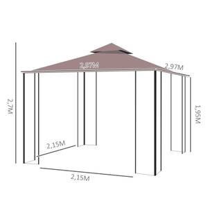 Pavillon 01-0153 Metall - 297 x 270 x 297 cm