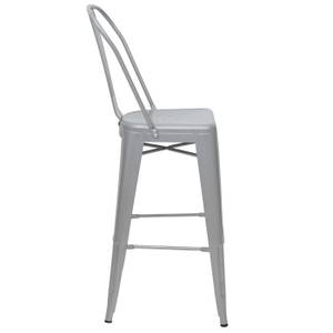 Barhocker A73 Metall Grau