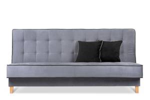 DOZER  Schlafsofa 3 Sitzer Schwarz - Grau