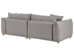 3-Sitzer Sofa LUVOS Grau - Hellgrau - Eiche Hell