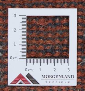 Orientteppich - 124x63cm Rot - Naturfaser - 63 x 1 x 124 cm