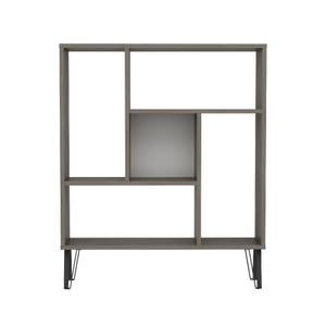 Standregal Arven, Bücheregal Raumteiler Braun - Holzwerkstoff - 90 x 108 x 25 cm