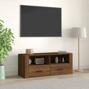 TV-Schrank D844 Eiche Schwarzbraun Dekor