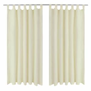 Rideau(lot de 2) 294207 Blanc crème - Hauteur : 245 cm