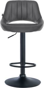 Tabouret de bar Milet Lot de 2 Gris