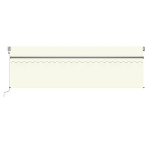 Auvent rétractable 3014355-1 Blanc crème - Largeur : 500 cm