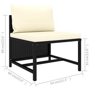 Sofa de jardin 3010471-12 Noir