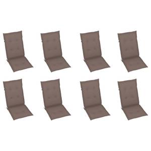 Gartenstuhl (8er Set) 3016489-5 Taupe