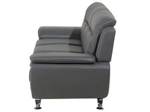 3-Sitzer Sofa LEIRA Grau - Silber