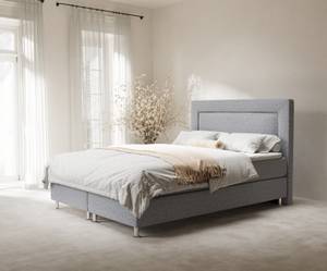 Boxspringbett Laguno Grau - Breite: 160 cm