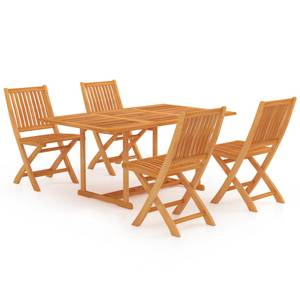 Garten-Essgruppe (5-teilig) 3007502-4 Braun - Massivholz - Holzart/Dekor - 90 x 75 x 150 cm