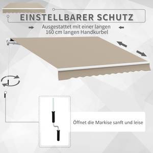 Markise 01-0124 Beige - Kunststoff - 300 x 1 x 395 cm