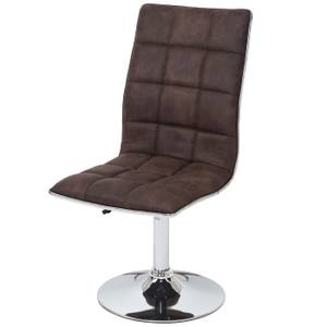 Chaise capitonnée C41 (lot de 6) Marron foncé