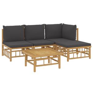 Garten-Lounge-Set 3028492-9 (5-teilig) Braun - Dunkelgrau - Grau