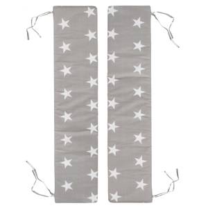 Bankkissen 2er Set Little Stars Grau - Textil - 90 x 3 x 18 cm