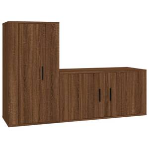 TV-Schrank 2er Set D294 Eiche Schwarzbraun Dekor