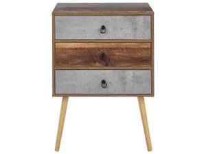 Buffet BATLEY Marron - Gris - Bois manufacturé - 60 x 82 x 39 cm