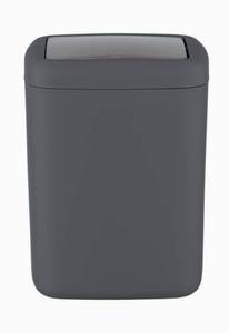 Badezimmerkorb Grau - Kunststoff - 15 x 20 x 15 cm