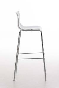 Tabouret de bar Hoover Blanc - Argenté