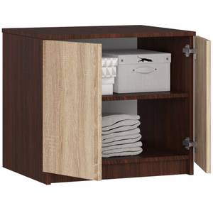 Aufsatzschrank S60 2T CLP Eiche Sonoma Dekor - Wenge Dekor