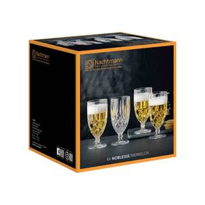 Biergläser Noblesse 4er Set Glas - 9 x 18 x 9 cm