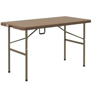 Gartentisch 84G-289V00BN Braun - Kunststoff - 60 x 73 x 122 cm