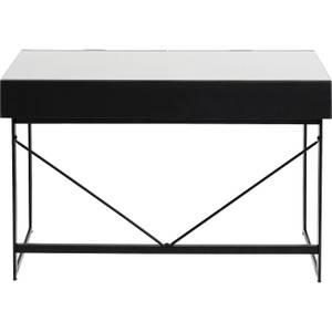 Bureau Soran Noir - Verre - 120 x 77 x 50 cm