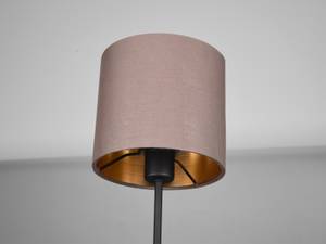 Stehlampe Metall & Stoffschirm Taupe Schwarz - Grau - Metall - Textil - 41 x 150 x 42 cm