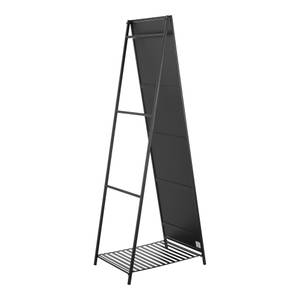 Standspiegel Ruffano Schwarz - Metall - 44 x 160 x 60 cm